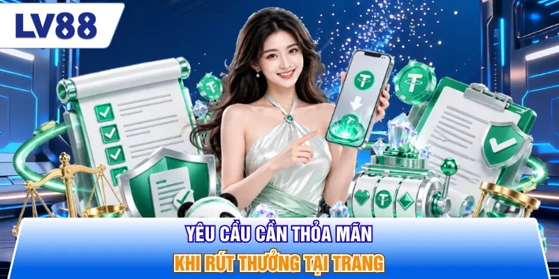 Yêu cầu cần thỏa mãn khi rút thưởng tại trang